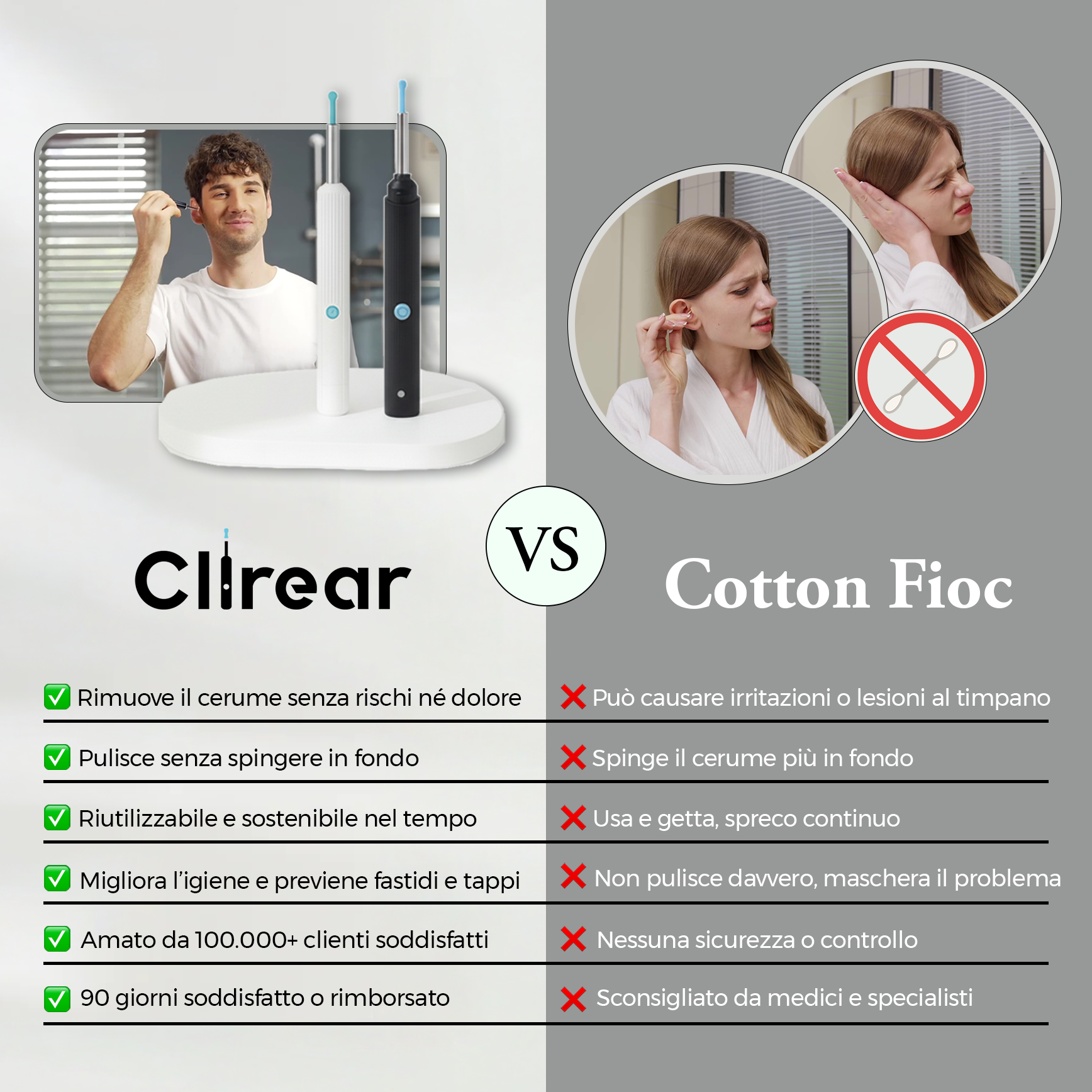 Clirear: Pulizia auricolare Sicura e Delicata